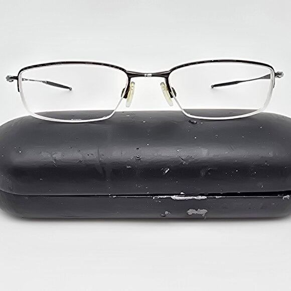 Oakley 11-865 Jackknife 4.0 Pewter Semi-Rimless Eyeglasses Frame w/ Case 51mm - Picture 1 of 15